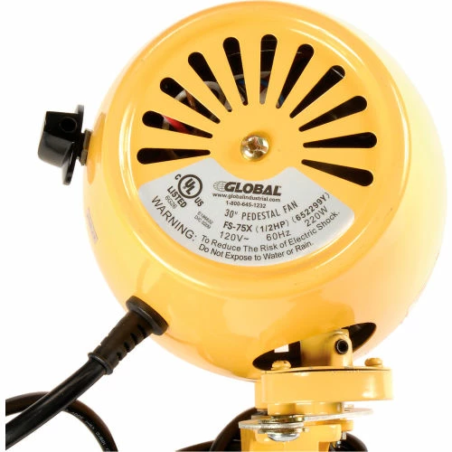 1/2 HP Motor For Global Industrial 30" Deluxe Pedestal Fan Model 652299Y Yellow 3 1/2 HP Motor For Global Industrial 30" Deluxe Pedestal Fan Model 652299Y Yellow - Image 3