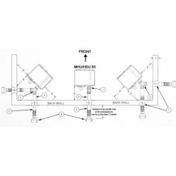 HeatStar 4" Horizontal Stainless Steel Vent Kit F102860 Category III Venting -HVAC Hardware & Parts Shop 246666 03