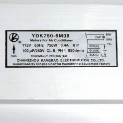 Replacement Motor for 36" Evaporative Cooler, Model 600581 -HVAC Hardware & Parts Shop 292225 07