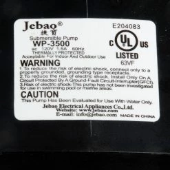 Replacement Pump for 36" Evaporative Cooler / Model 600581 -HVAC Hardware & Parts Shop 292226 05