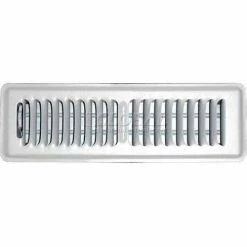 Speedi-Grille White SG-210 FLW Floor Register With 2 Way Deflection 2" X 10"