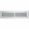 Speedi-Grille White SG-212 FLW Floor Register With 2 Way Deflection 2" X 12"