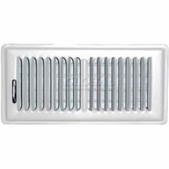 Speedi-Grille White SG-410 FLW Floor Register With 2 Way Deflection 4" X 10"