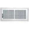 Speedi-Grille White SG-48 FLW Floor Register With 2 Way Deflection 4" X 8"