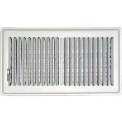Speedi-Grille White SG-610 FLW Floor Register With 2 Way Deflection 6" X 10"
