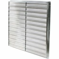 Air Conditioning Products Galvanized Frame Wall Exhaust Shutter with Aluminum Blades Rear Flange 60" - 556-STD 60