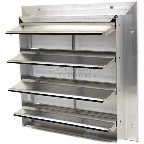 Air Conditioning Products Aluminum Wall Exhaust Shutter, Rear Flange 12" - EAS-MF 12 1 Air Conditioning Products Aluminum Wall Exhaust Shutter, Rear Flange 12" - EAS-MF 12