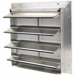 Air Conditioning Products Aluminum Wall Exhaust Shutter, Rear Flange 42" - EAS-MF 42
