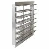 Air Conditioning Products Aluminum Wall Exhaust Shutter, Front Flange 10" - EASR-MF 10