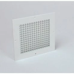 American Louver Eggcrate Return Grille, Surface Mount, 10" x 10", White, PK2