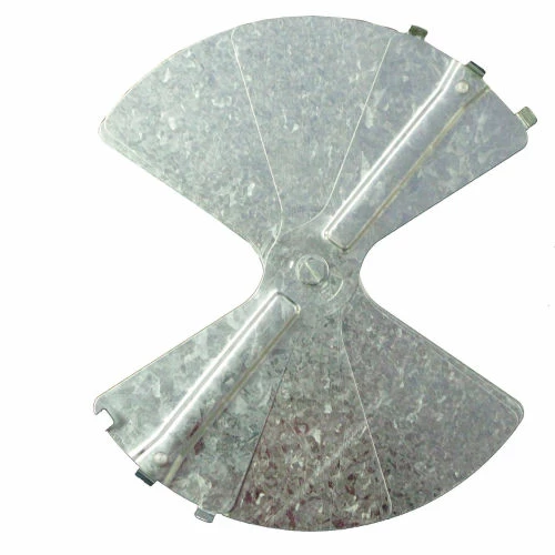 American Louver Balancing Damper, Radial, Galvanized steel, 12", PK10 1 American Louver Balancing Damper, Radial, Galvanized steel, 12", PK10