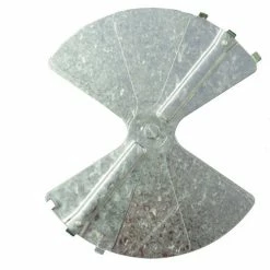 American Louver Balancing Damper, Radial, Galvanized steel, 12", PK2