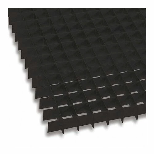American Louver Eggcrate Grille Panel, Aluminum, Black, PK2 1 American Louver Eggcrate Grille Panel, Aluminum, Black, PK2