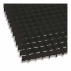 American Louver Eggcrate Grille Panel, Aluminum, Black, PK5