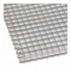 American Louver Eggcrate Grille Panel, Oversized, Alum, Mill, 48" x 48", PK10