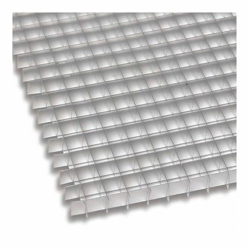 American Louver Eggcrate Grille Panel, Oversized, Alum, Mill, 48" x 48", PK10 1 American Louver Eggcrate Grille Panel, Oversized, Alum, Mill, 48" x 48", PK10
