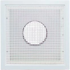 American Louver Stratus Plastic Return Filter Grille, 10" Duct, T-grid, White