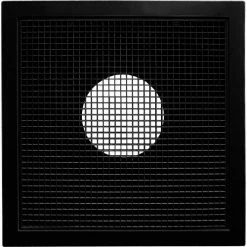 American Louver Stratus Plastic Return Filter Grille, 8" Duct, T-grid, Black