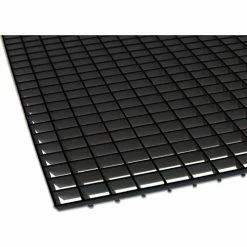 American Louver Eggcrate Panel, Plastic, Black, PK5