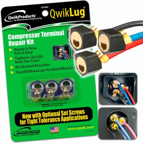 Qwik Products 3 Terminal Repair Lugs QT2800 Spades Without Wire - Pkg Qty 10 1 Qwik Products 3 Terminal Repair Lugs QT2800 Spades Without Wire - Pkg Qty 10