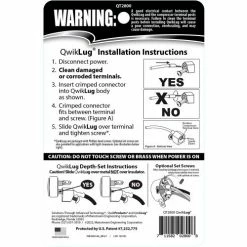 Qwik Products 3 Terminal Repair Lugs QT2800 Spades Without Wire - Pkg Qty 10 9 Qwik Products 3 Terminal Repair Lugs QT2800 Spades Without Wire - Pkg Qty 10 -HVAC Hardware & Parts Shop B2097342 03