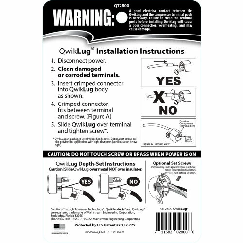 Qwik Products 3 Terminal Repair Lugs QT2800 Spades Without Wire - Pkg Qty 10 3 Qwik Products 3 Terminal Repair Lugs QT2800 Spades Without Wire - Pkg Qty 10 - Image 3