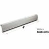 Baseboarders® Premium Series 4 ft Steel Easy Slip-on Baseboard Heater Cover, White