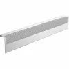 Baseboarders® Basic Series 3 ft Steel Easy Slip-on Baseboard Heater Cover, White