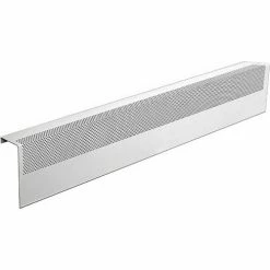 Baseboarders® Basic Series 3 ft Steel Easy Slip-on Baseboard Heater Cover, White