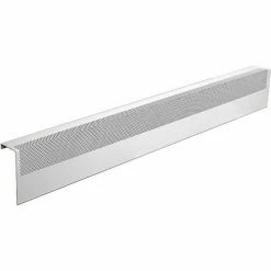 Baseboarders® Basic Series 4 ft Steel Easy Slip-on Baseboard Heater Cover, White