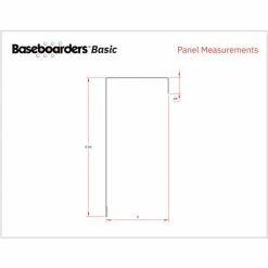 Baseboarders® Basic Series 5 ft Steel Easy Slip-on Baseboard Heater Cover, White 9 Baseboarders® Basic Series 5 ft Steel Easy Slip-on Baseboard Heater Cover, White -HVAC Hardware & Parts Shop BU7 BC001 60 WHT C