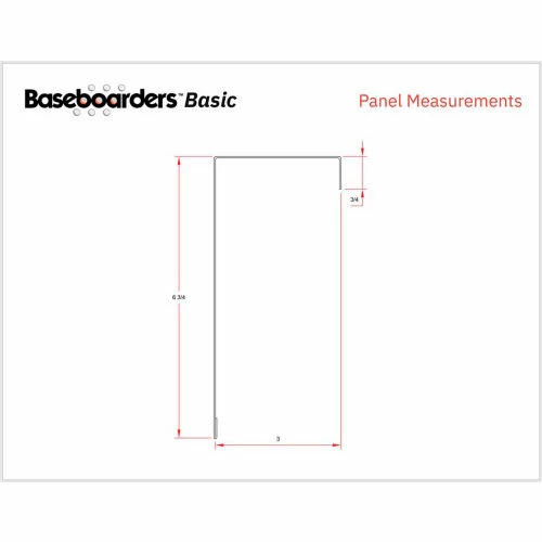 Baseboarders® Basic Series 5 ft Steel Easy Slip-on Baseboard Heater Cover, White 3 Baseboarders® Basic Series 5 ft Steel Easy Slip-on Baseboard Heater Cover, White - Image 3