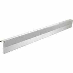 Baseboarders® Basic Series 6 ft Steel Easy Slip-on Baseboard Heater Cover, White