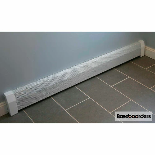 Baseboarders® Premium Series 7 ft Steel Easy Slip-on Baseboard Heater Cover, White 2 Baseboarders® Premium Series 7 ft Steel Easy Slip-on Baseboard Heater Cover, White - Image 2