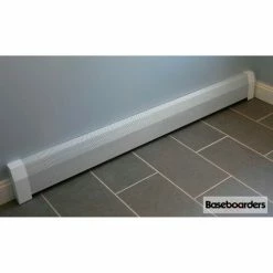 Baseboarders® Premium Series 2 ft Steel Easy Slip-on Baseboard Heater Cover, White -HVAC Hardware & Parts Shop Baseboarders5 4