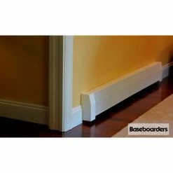 Baseboarders® Premium Series Steel Easy Slip-on Baseboard Right Side CLOSED Endcap, White 14 Baseboarders® Premium Series Steel Easy Slip-on Baseboard Right Side CLOSED Endcap, White -HVAC Hardware & Parts Shop Baseboarders8 8