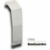 Baseboarders® Premium Series Steel Easy Slip-on Baseboard Heater Cover Coupler, White