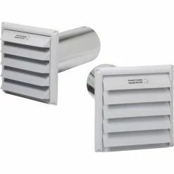 Fantech Supply & Exhaust Hoods (Pair) COM 6P 6" White Plastic
