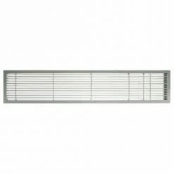 Architectural Grille AG10 Series 4" x 36" Solid Alum Fixed Bar Supply/Return Air Vent Grille, Brushed Satin w/Door
