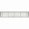 Architectural Grille AG10 Series 6" x 8" Solid Alum Fixed Bar Supply/Return Air Vent Grille, Brushed Satin