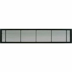 Architectural Grille AG10 Series 6" x 8" Solid Alum Fixed Bar Supply/Return Air Vent Grille, Black-Matte