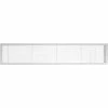 Architectural Grille AG10 Series 6" x 36" Solid Alum Fixed Bar Supply/Return Air Vent Grille, White-Matte w/Door