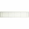 Architectural Grille AG10 Series 6" x 48" Solid Alum Fixed Bar Supply/Return Air Vent Grille, White-Matte
