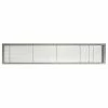 Architectural Grille AG10 Series 6" x 48" Solid Alum Fixed Bar Supply/Return Air Vent Grille, Brushed Satin w/Door