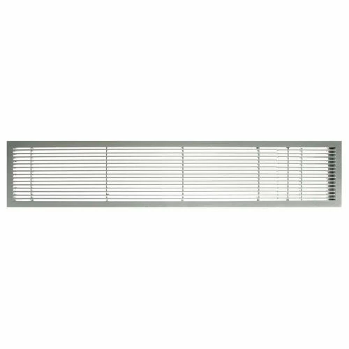 Architectural Grille AG10 Series 6" x 48" Solid Alum Fixed Bar Supply/Return Air Vent Grille, Brushed Satin w/Door 1 Architectural Grille AG10 Series 6" x 48" Solid Alum Fixed Bar Supply/Return Air Vent Grille, Brushed Satin w/Door