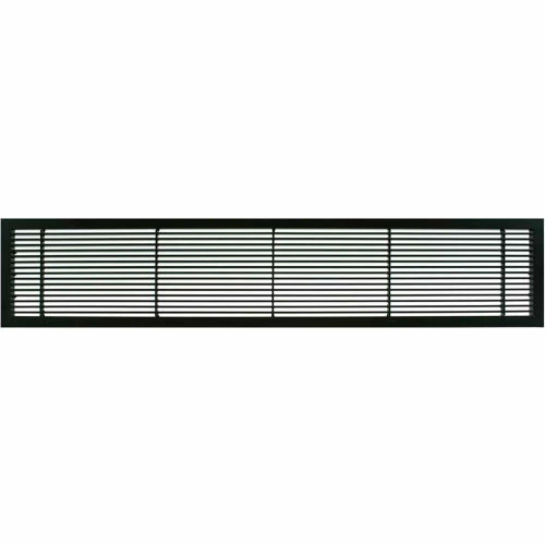 Architectural Grille AG10 Series 2-1/4" x 12" Solid Alum Fixed Bar Supply/Return Air Vent Grille, Black-Matte 1 Architectural Grille AG10 Series 2-1/4" x 12" Solid Alum Fixed Bar Supply/Return Air Vent Grille, Black-Matte