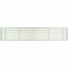 Architectural Grille AG20 Series 4" x 30" Solid Alum Fixed Bar Supply/Return Air Vent Grille, White-Matte