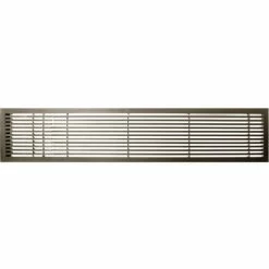 Architectural Grille AG20 Series 4" x 30" Solid Alum Fixed Bar Supply/Return Air Vent Grille, Antique Bronze w/Left Door