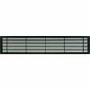 Architectural Grille AG20 Series 4" x 36" Solid Alum Fixed Bar Supply/Return Air Vent Grille, Black-Matte