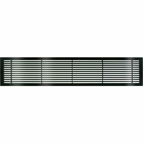 Architectural Grille AG20 Series 4" x 36" Solid Alum Fixed Bar Supply/Return Air Vent Grille, Black-Gloss 1 Architectural Grille AG20 Series 4" x 36" Solid Alum Fixed Bar Supply/Return Air Vent Grille, Black-Gloss